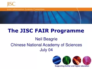 The JISC FAIR Programme
