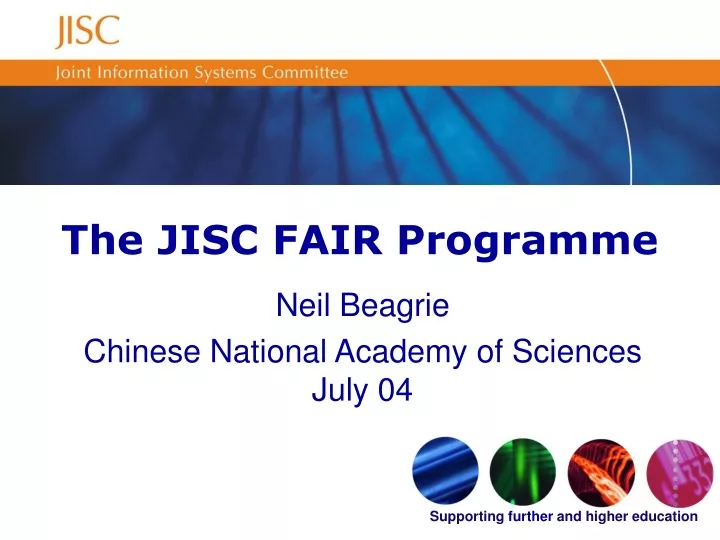 the jisc fair programme