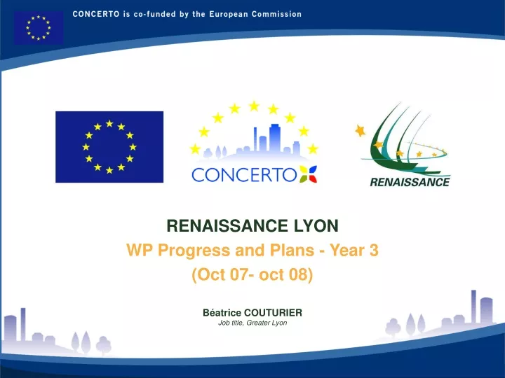 renaissance lyon wp progress and plans year