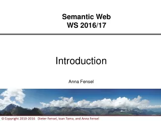 Semantic Web  WS 2016/17