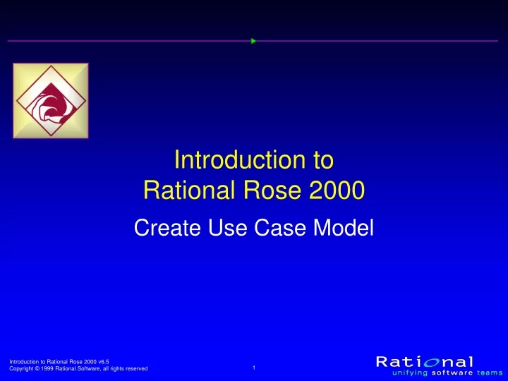 introduction to rational rose 2000