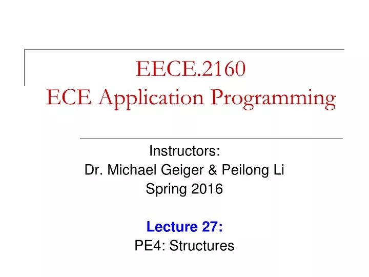 eece 2160 ece application programming