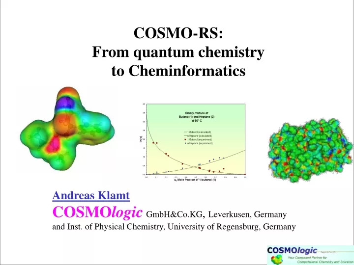 cosmo rs from quantum chemistry to cheminformatics