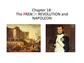 Chapter 18:  The  FR EN CH  REVOLUTION and NAPOLEON