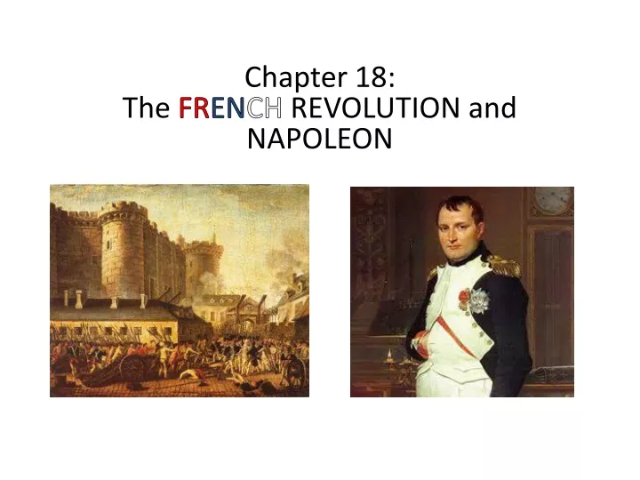 chapter 18 the fr en ch revolution and napoleon