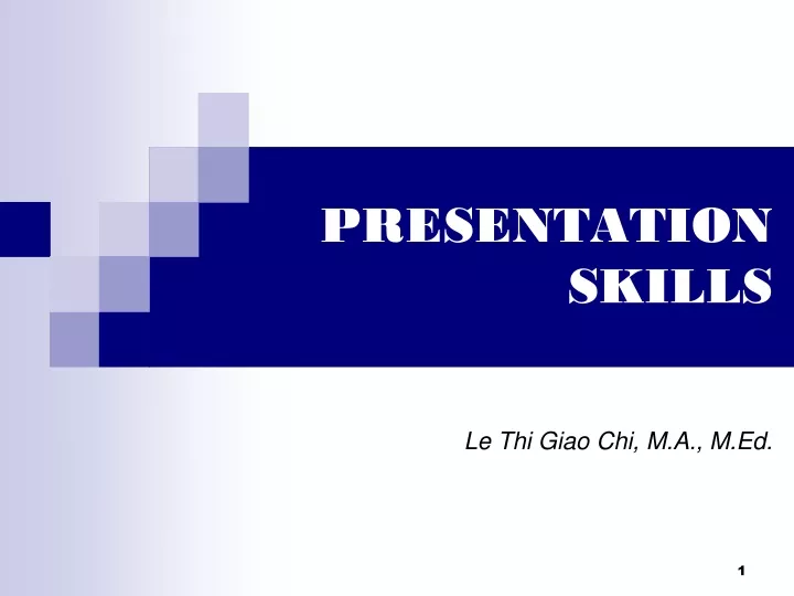 presentation skills