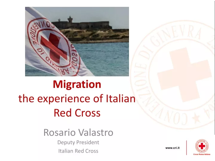 migration the experience of italian red cross