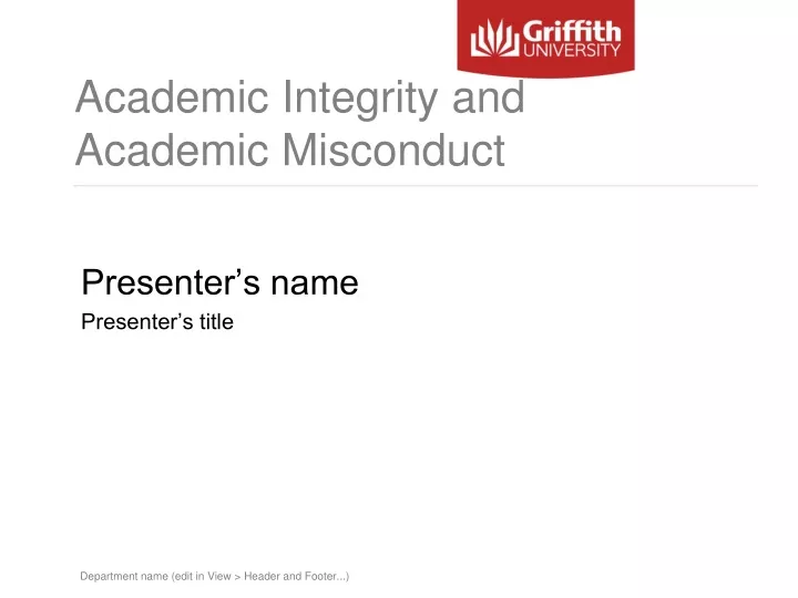 academic integrity and academic misconduct