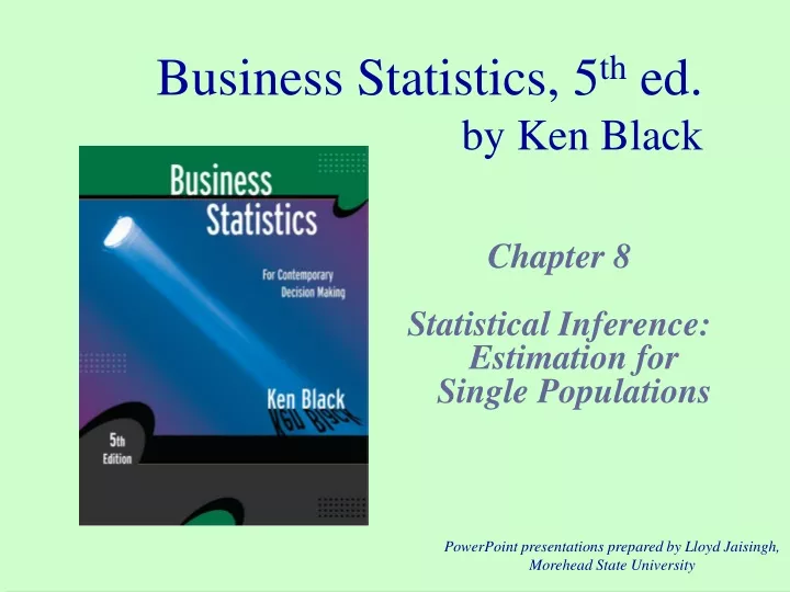 business statistics 5 th ed by ken black