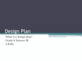 Design Plan