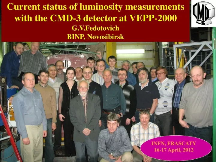 current status of luminosity measurements with