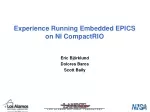 Experience Running Embedded EPICS on NI CompactRIO