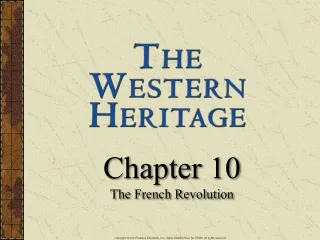 Chapter 10 The French Revolution