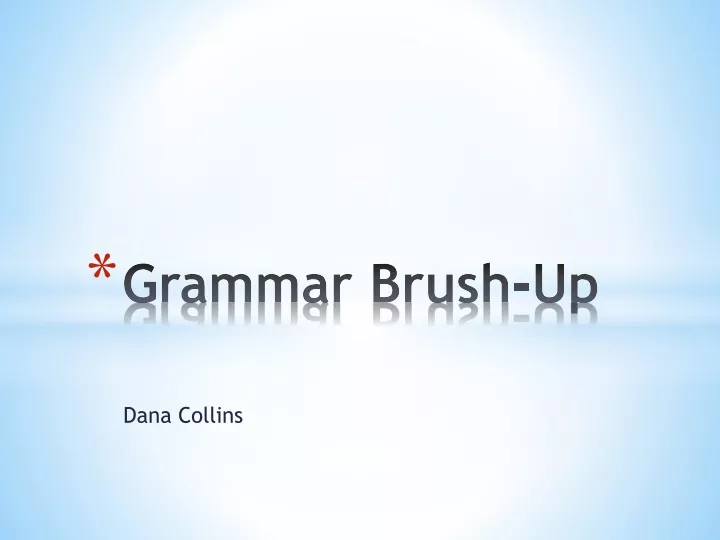 grammar brush up