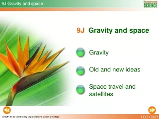 9J Gravity and space