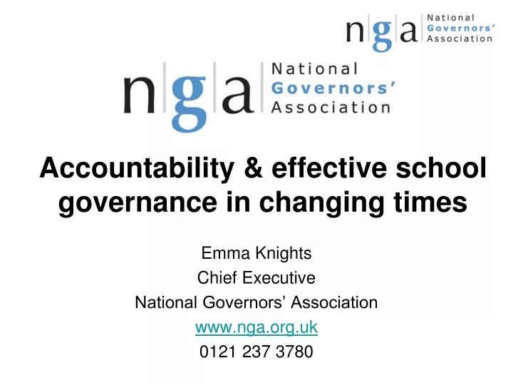 accountability effective school governance in changing times