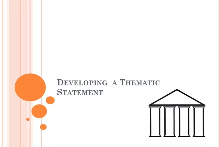 developing a thematic statement