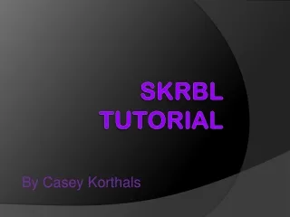 Skrbl tutorial