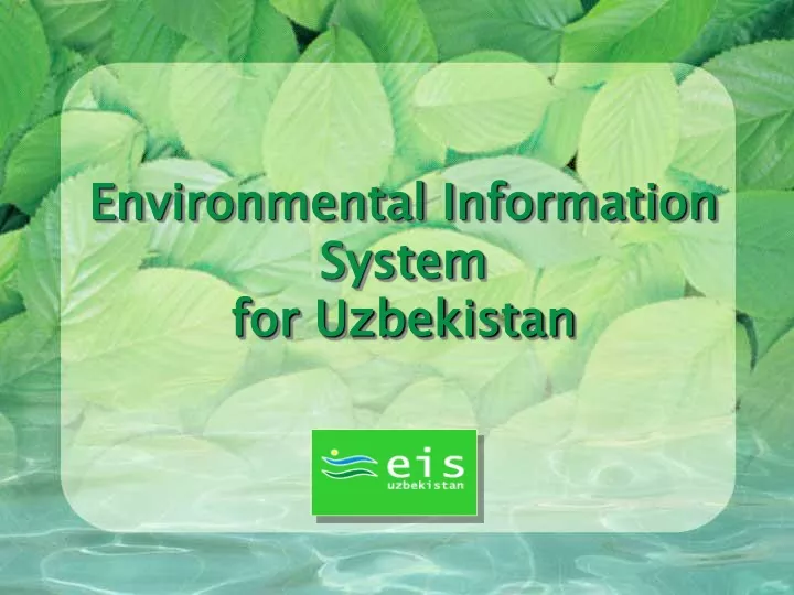 environmental information system for uzbekistan