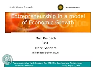 Entrepreneurship in a model of Economic Growth