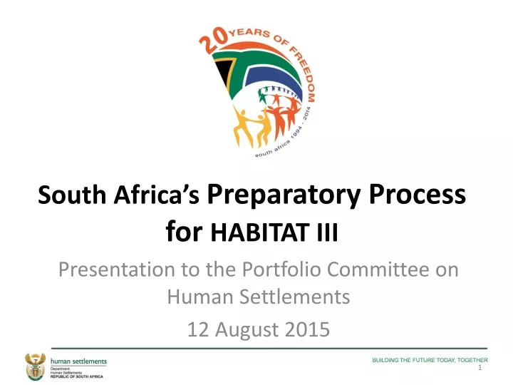 south africa s preparatory process for habitat iii