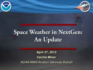 Space Weather in NextGen:  An Update
