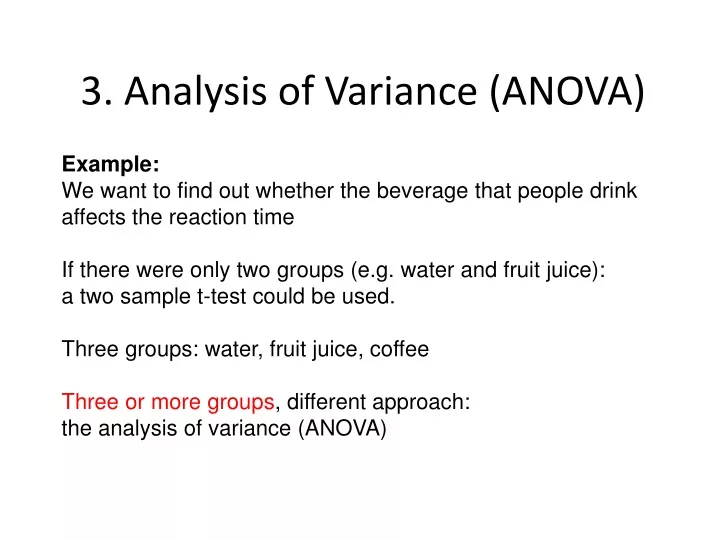 3 analysis of variance anova