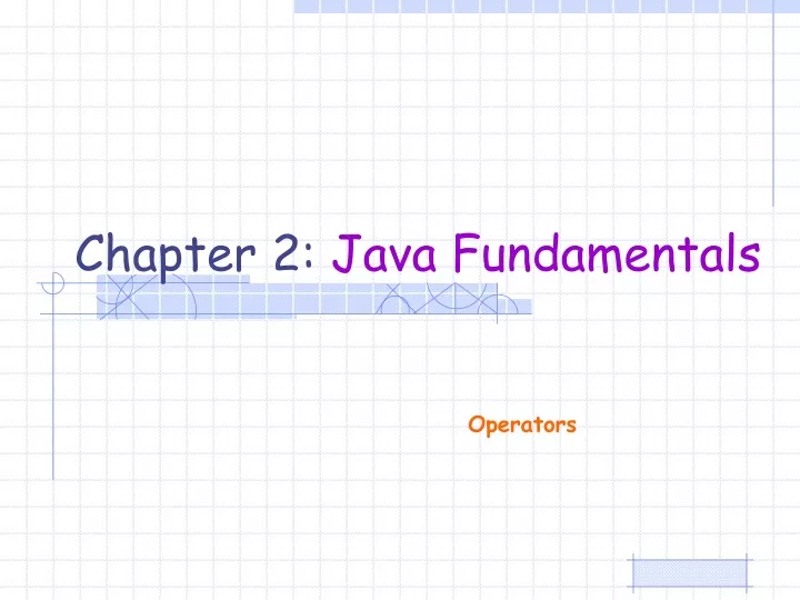 chapter 2 java fundamentals