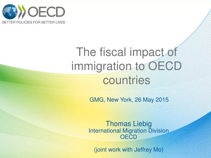 the fiscal impact of immigration to oecd countries