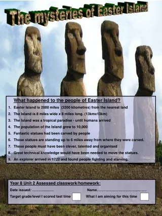 The mysteries of Easter Island