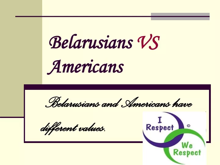 belarusians vs americans