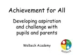 Achievement for All - slide 1