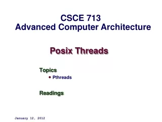 Posix Threads