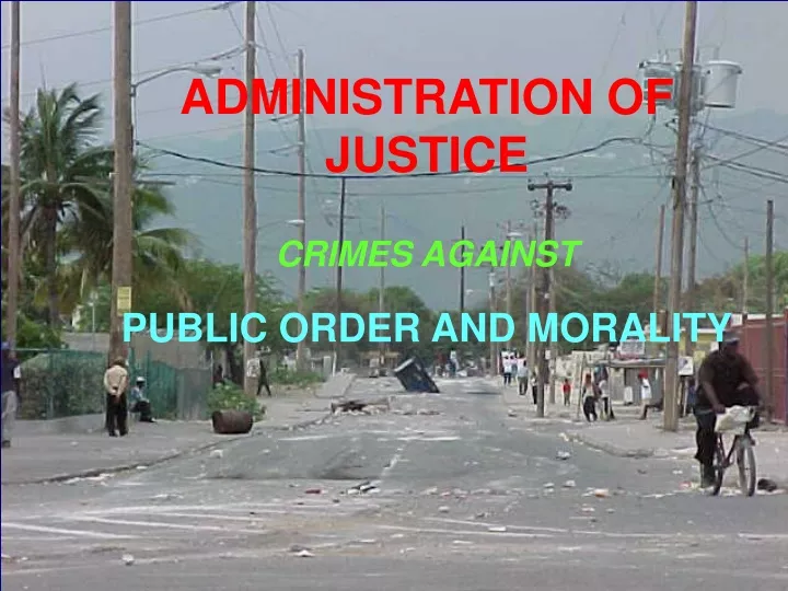 administration of justice crimes against public