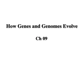 How Genes and Genomes Evolve