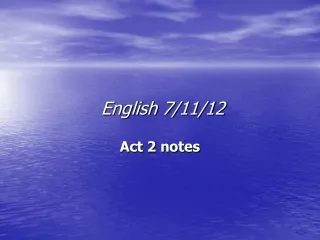 English 7/11/12