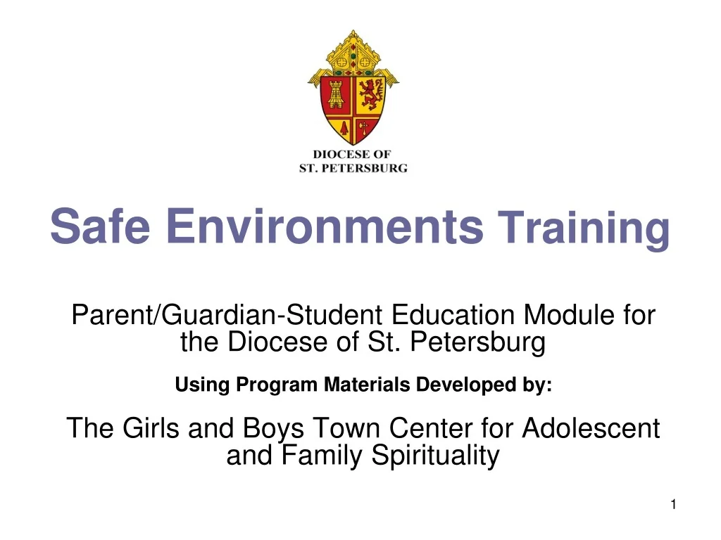 PPT - Safe Environments Training PowerPoint Presentation, free download ...