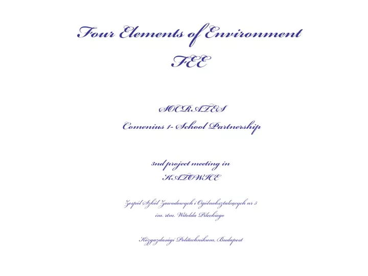 four elements of environment fee
