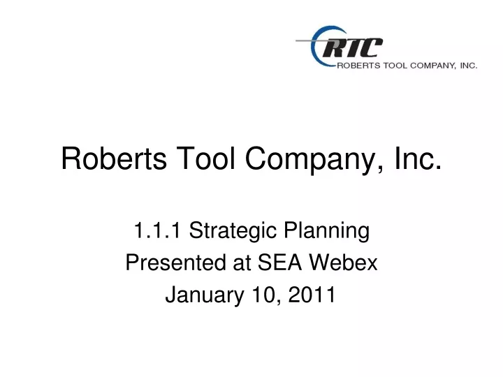 roberts tool company inc