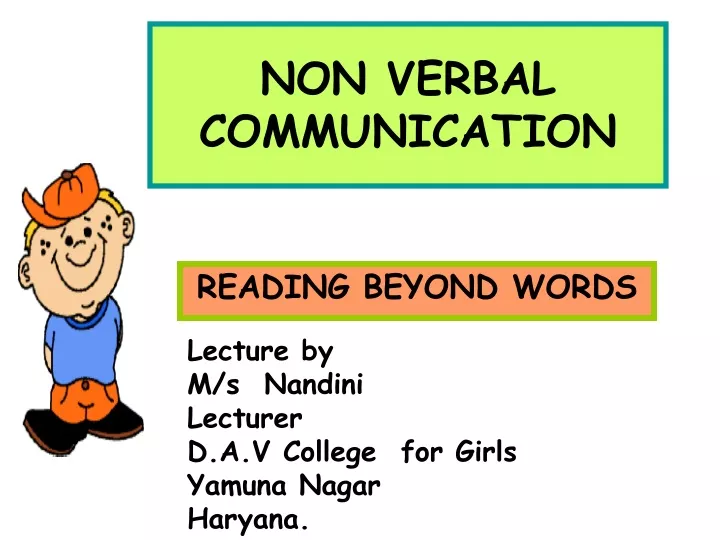 non verbal communication