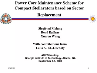 Power Core Maintenance Scheme for Compact Stellarators based on Sector Replacement