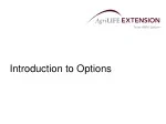 Introduction to Options - slide 1