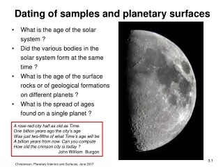 What is the age of the solar system ?