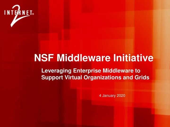 nsf middleware initiative