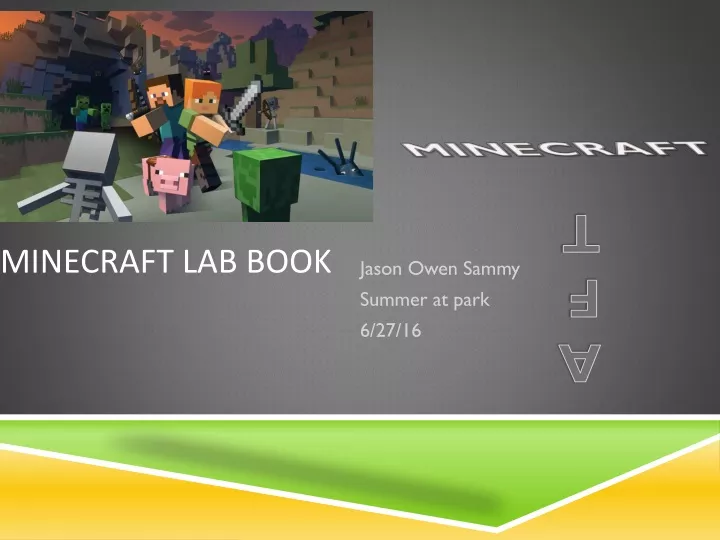 minecraft lab book