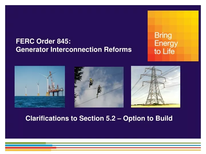 ferc order 845 generator interconnection reforms