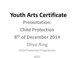 Youth Arts Certificate