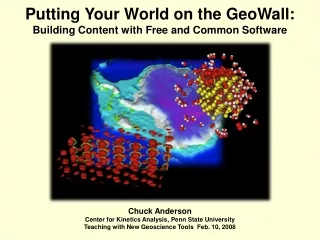 Putting Your World on the GeoWall: Building Content with Free and Common Software