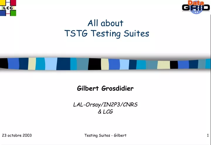 all about tstg testing suites