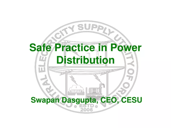 safe practice in power distribution